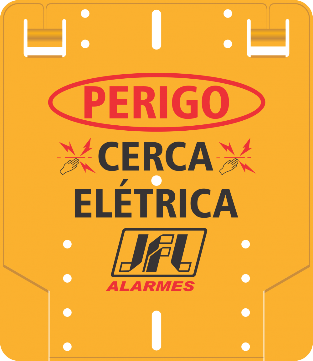 Detalhes do produto Placa de Advertência Cerca Elétrica JFL