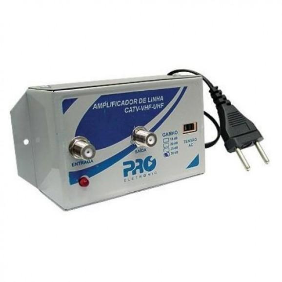 Detalhes do produto Amplificador de Linha 30db Pqal-3000 Proeletronic