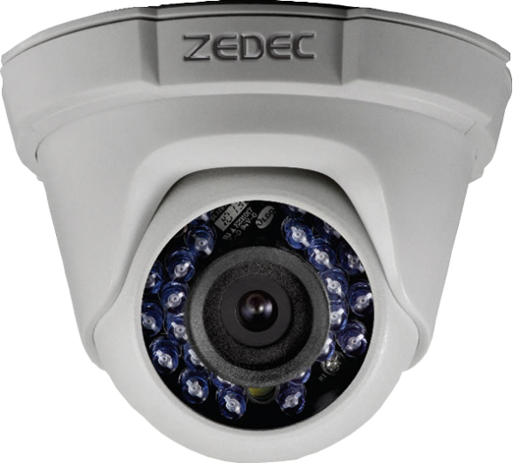 Detalhes do produto CÂMERA ZEDEC HD DOME IR